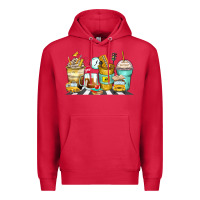 Cardinal school bus coffee cups Premium Hoodie - Zillion Design Studio