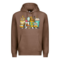 Chestnut school bus coffee cups Premium Hoodie - Zillion Design Studio