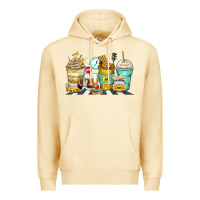 Pina Colada school bus coffee cups Premium Hoodie - Zillion Design Studio