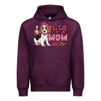 Mauve Wine dog mom Urban Hoodie - Zillion Design Studio