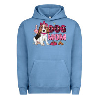 Pigment Pebble Blue dog mom Urban Hoodie - Zillion Design Studio