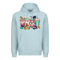 Blue Mist small business coffee cups Premium Hoodie - Zillion Design Studio