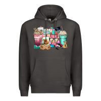 Smoke small business coffee cups Premium Hoodie - Zillion Design Studio