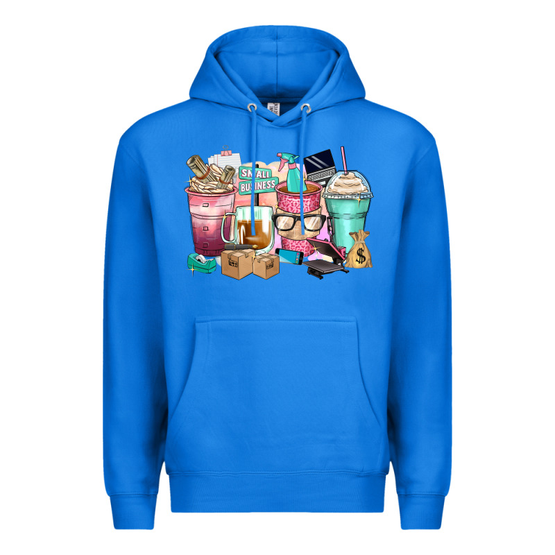 Small Business Coffee Cups Premium Hoodie by Zillion Design Studio | Teevron