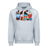 Heather Grey hockey begins after coffee cups Urban Hoodie - Zillion Design Studio