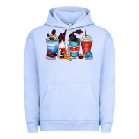 Pigment Grape Ice hockey begins after coffee cups Urban Hoodie - Zillion Design Studio