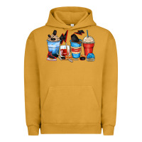 Pigment Peanut Butter hockey begins after coffee cups Urban Hoodie - Zillion Design Studio
