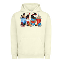 Pigment Pistachio hockey begins after coffee cups Urban Hoodie - Zillion Design Studio