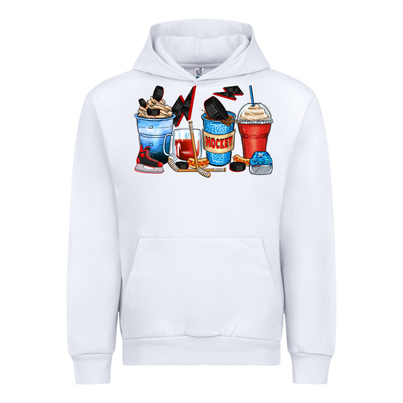 Hockey Begins After Coffee Cups Urban Hoodie by Zillion Design Studio | Teevron