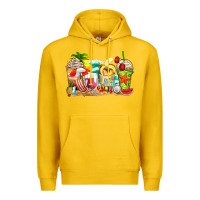 Lemon summer vibes coffee cups Premium Hoodie - Zillion Design Studio