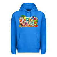 True Royal summer vibes coffee cups Premium Hoodie - Zillion Design Studio