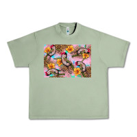 Oil Green Baby monkey flowers Urban Heavy Tee - Artiststas
