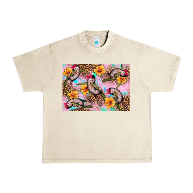 Baby Monkey Flowers Urban Heavy Tee by Artiststas | Teevron