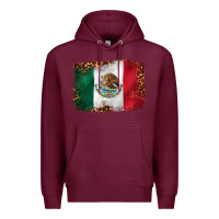 Burgundy mexican and leopard flag Premium Hoodie - CTS Tumbler Store