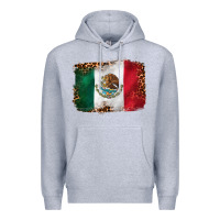 Heather Grey mexican and leopard flag Premium Hoodie - CTS Tumbler Store