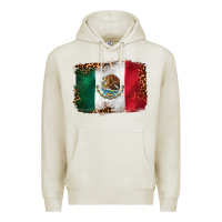 Oatmeal Heather mexican and leopard flag Premium Hoodie - CTS Tumbler Store