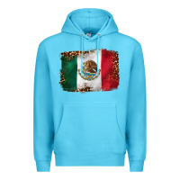 Ocean Blue mexican and leopard flag Premium Hoodie - CTS Tumbler Store