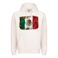 Pale Pink mexican and leopard flag Premium Hoodie - CTS Tumbler Store