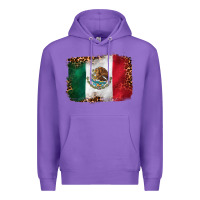 Mexican And Leopard Flag Premium Hoodie | Teevron