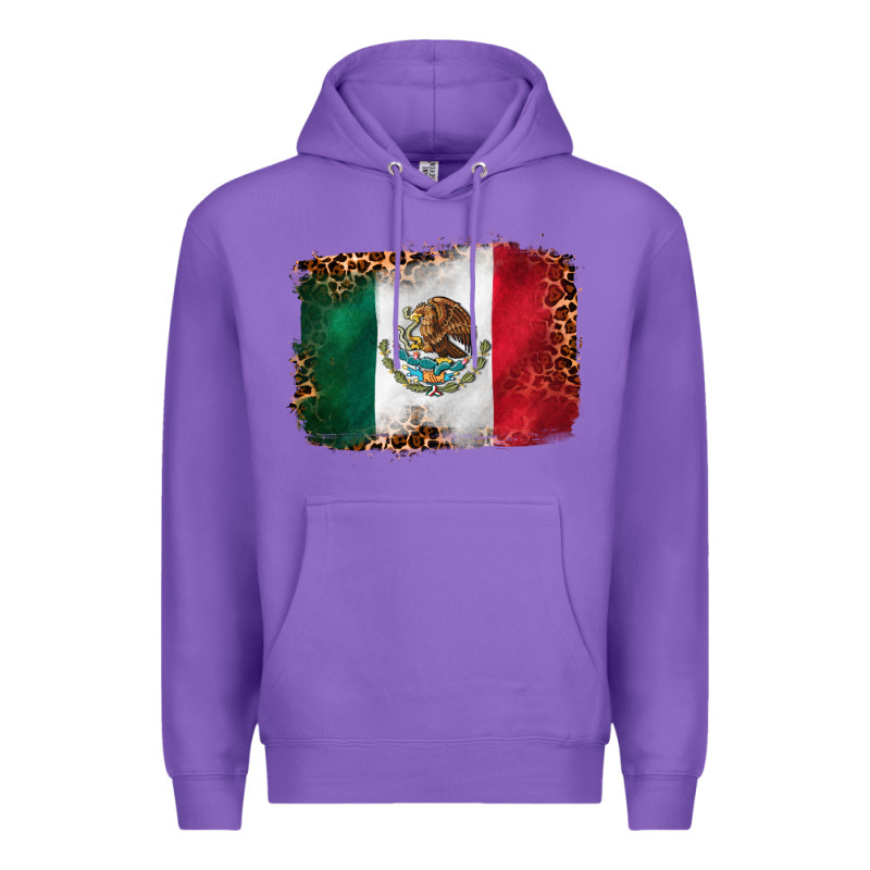 Mexican And Leopard Flag Premium Hoodie by CTS Tumbler Store | Teevron