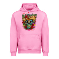 Fuchsia Pink mexican skeleton Urban Hoodie - CTS Tumbler Store