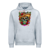 Heather Grey mexican skeleton Urban Hoodie - CTS Tumbler Store