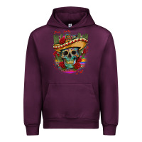Mauve Wine mexican skeleton Urban Hoodie - CTS Tumbler Store