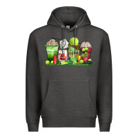 Charcoal Heather tennis coffee cups Premium Hoodie - Zillion Design Studio