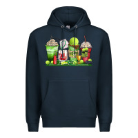 Navy tennis coffee cups Premium Hoodie - Zillion Design Studio
