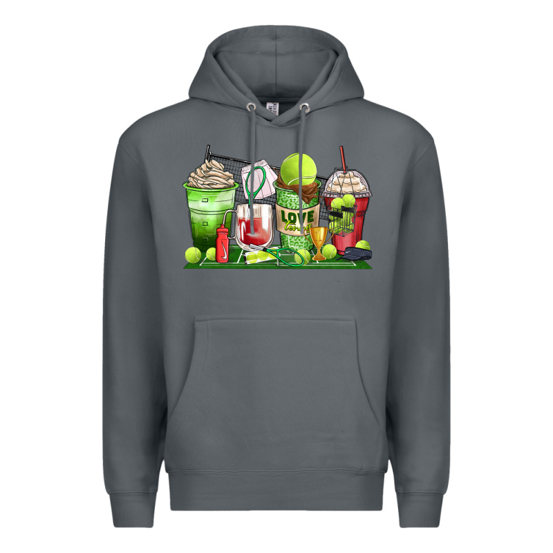 Tennis Coffee Cups Premium Hoodie by Zillion Design Studio | Teevron