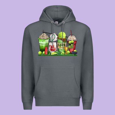 Tennis Coffee Cups Premium Hoodie Designed By Zillion Design Studio