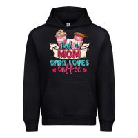 Black just a mom who loves coffee Urban Hoodie - Zillion Design Studio