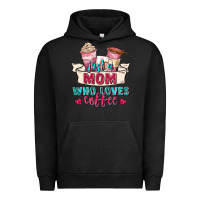 Pigment Black just a mom who loves coffee Urban Hoodie - Zillion Design Studio