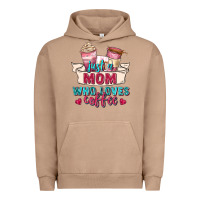 Pigment Burro just a mom who loves coffee Urban Hoodie - Zillion Design Studio