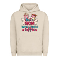 Pigment French Oak just a mom who loves coffee Urban Hoodie - Zillion Design Studio