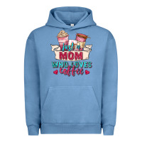 Pigment Pebble Blue just a mom who loves coffee Urban Hoodie - Zillion Design Studio