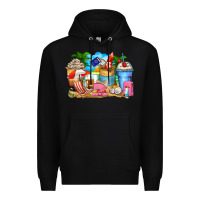 Black travel coffee cups Premium Hoodie - Zillion Design Studio