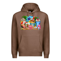 Chestnut travel coffee cups Premium Hoodie - Zillion Design Studio