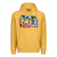 Mustard travel coffee cups Premium Hoodie - Zillion Design Studio