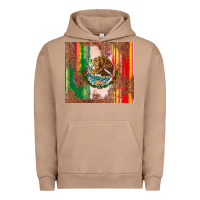 Pigment Burro mexican flag serape Urban Hoodie - CTS Tumbler Store