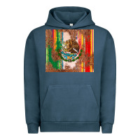 Pigment Midnight Navy mexican flag serape Urban Hoodie - CTS Tumbler Store