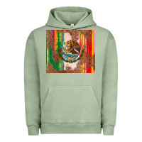 Pigment Oil Green mexican flag serape Urban Hoodie - CTS Tumbler Store