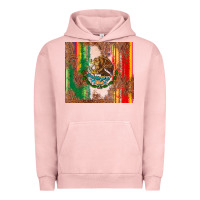Pigment Salmon mexican flag serape Urban Hoodie - CTS Tumbler Store