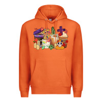 Carrot mexican dia de los muertos coffee cups Premium Hoodie - CTS Tumbler Store