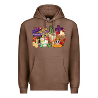 Chestnut mexican dia de los muertos coffee cups Premium Hoodie - CTS Tumbler Store
