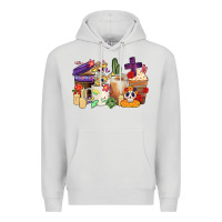 Dove Grey mexican dia de los muertos coffee cups Premium Hoodie - CTS Tumbler Store