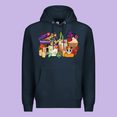 Mexican Dia De Los Muertos Coffee Cups Premium Hoodie Designed By Cts Tumbler Store
