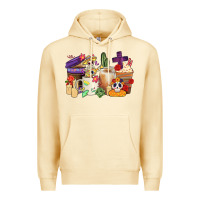 Pina Colada mexican dia de los muertos coffee cups Premium Hoodie - CTS Tumbler Store