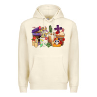 Sandshell mexican dia de los muertos coffee cups Premium Hoodie - CTS Tumbler Store