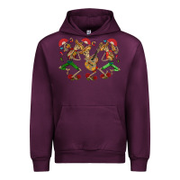 Mauve Wine mexican skeletons Urban Hoodie - CTS Tumbler Store